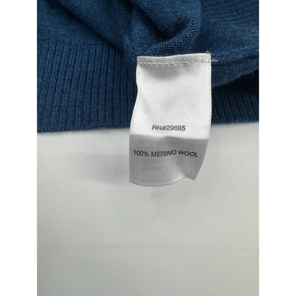 Pendleton Turtleneck Sweater Women's Medium Blue Long Sleeve 100% Merino Wool - Picture 12 of 12